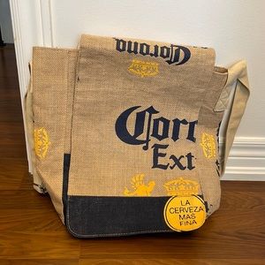 Corona Extra Burlap shoulder sling Beer bag